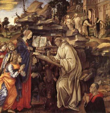 Filippino Lippi The Vison of Saint Bernard oil painting image